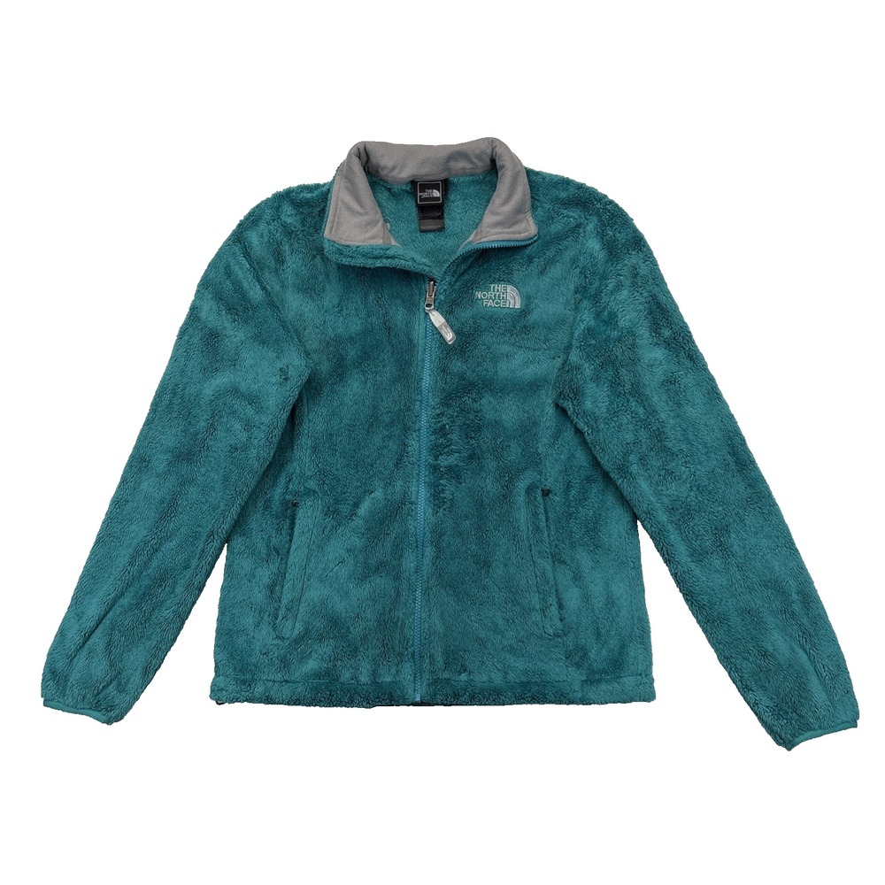 The North Face Osito Fleece Jacket Women's Small Teal Full Zip Cozy Sherpa